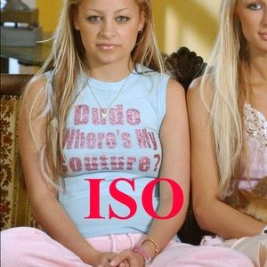 ISO juicy couture dude wheres my couture tank top